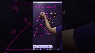 Shortcuts for finding electric field at the corner of a triangle | #physics #kkoutseducate #elect...