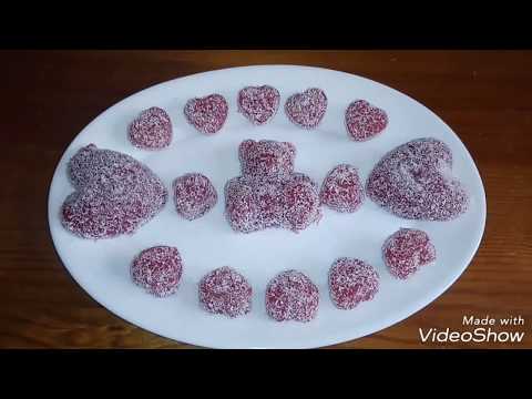 حلوى حلقوم بعصير الرمان    