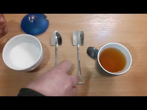 Чайная ложка из нержавейки в форме лопаты- Видеообзор 4extreme-com-ua