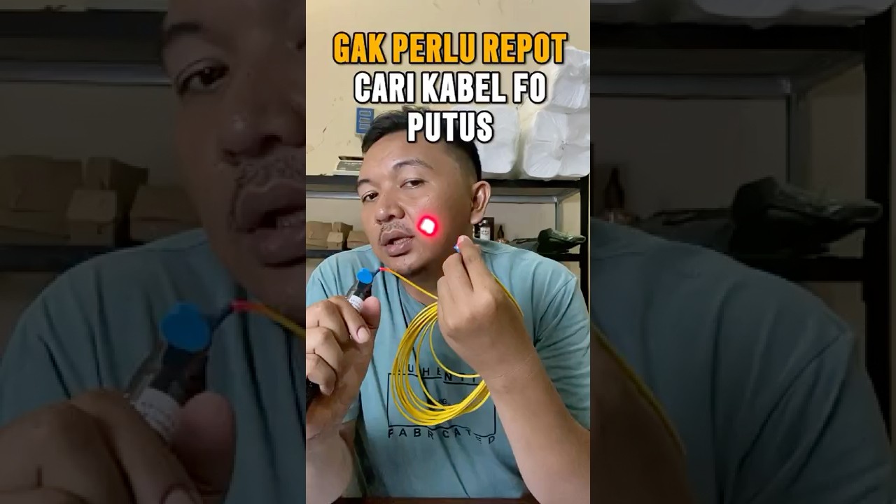 Gak perlu repot cari kabel FO putus 