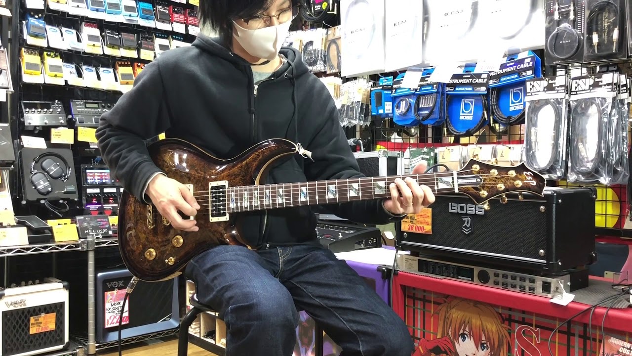 トラディショナルとモダンの融合】ESP AMOROUS-CTM NT Burled Mapleを 