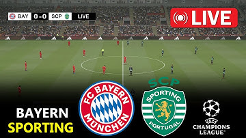 🔴LIVE : Bayern Munich vs Sporting Cp | Champions League 2025 | PES 21 Simulation Gameplay