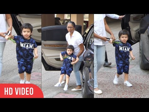 Taimur Ali Khan Pataudi Spotted today in Bandra | Viral kid | Kareena Kapoor and Saif Ali Khan Son