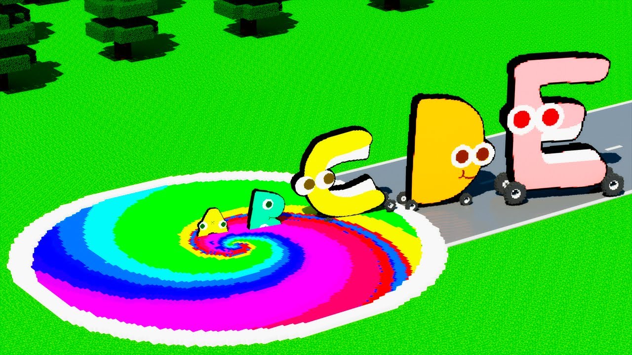 SPANISH Alphabet Lore Cars vs GIANT PITS in Teardown