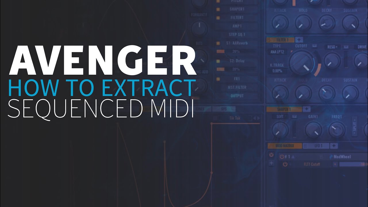 Vps Avenger Exporting Arp Midi | Get Inspired Easy Method | Music Production Tutorials
