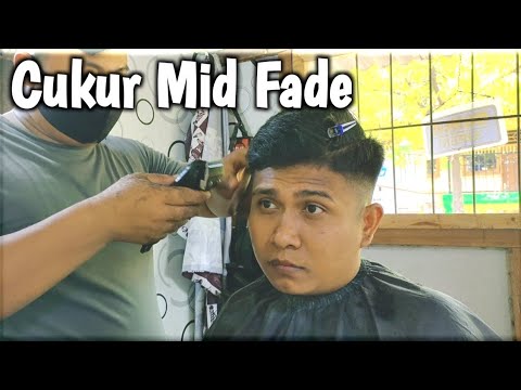 ASMR‼️Cukuran Mid Fade Haircut - Rambut Kaku ‼️
