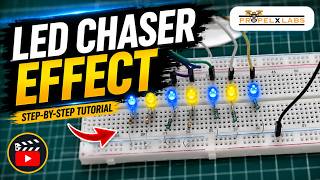 A smart LED Chaser effect using Arduino & LEDs