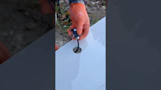 How To Cut Hole In Porcelain tiles for Floor Up lighters #how #diy #howto #construction #shorts