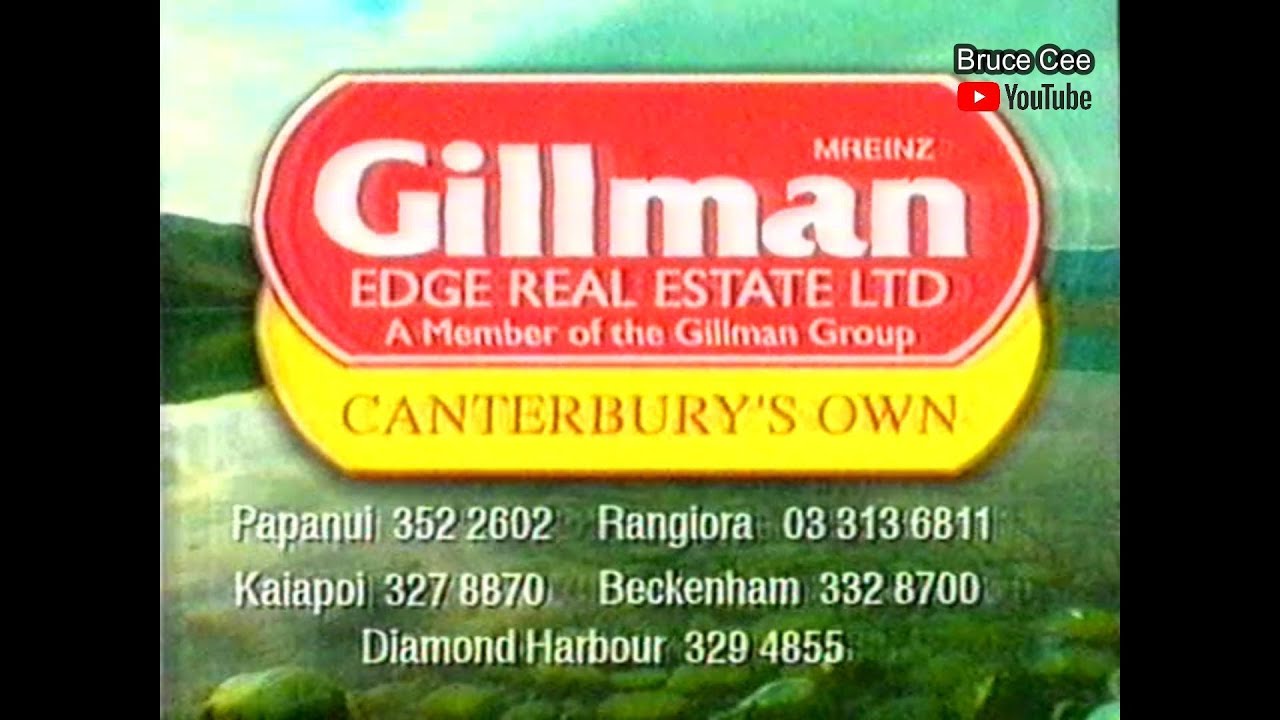 Advert 2003 Gillman Edge Real Estate Canterbury Prime Tv Nz Vhs Youtube