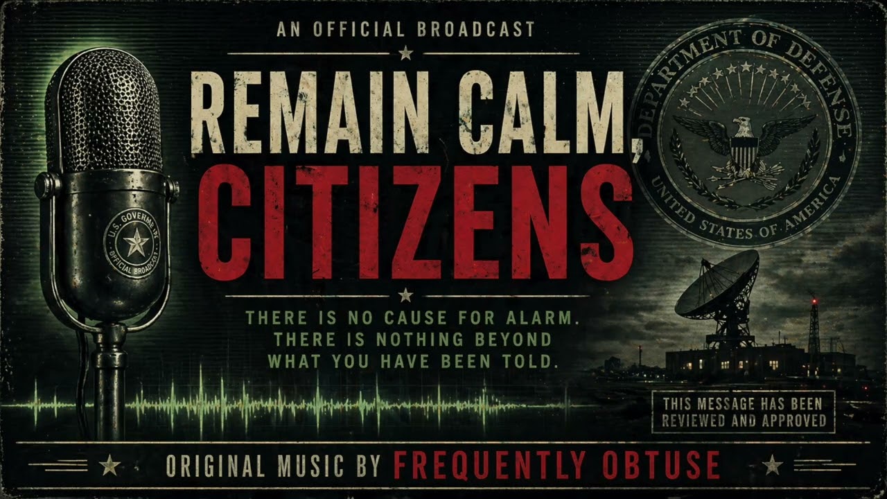 Remain Calm, Citizens 👽 | 1960s Government Broadcast (Original