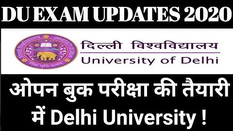 DU, SOL & NCWEB NEW EXAM UPDATES! DU OPEN BOOK EXAMINATION! DU NEW UPDATES!