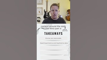 Data storytelling takeaways from a video you haven