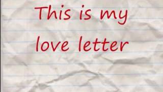 Video thumbnail of "Love Letter by Jessica Harp"