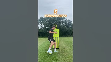 3 Turns For Midfielders⚽️#footballskills #soccerskills #footballdrills #soccerdrills #footballer