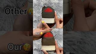 Real Vs Fake Travis Scott Mocha Jordan 1 #shorts #sneakerhead #viral