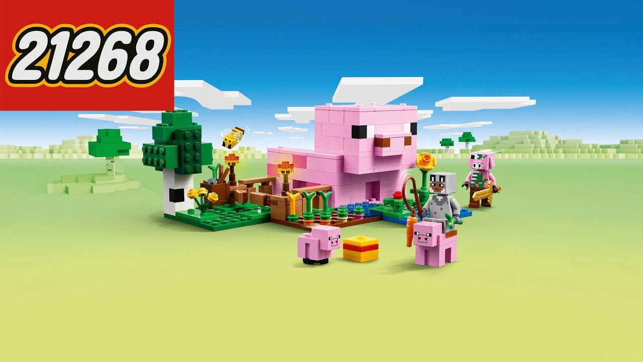 小さな農家 LEGO Minecraft 21268 The Baby Pig House – Будинок для поросят