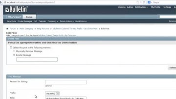 vBulletin - Colored Thread Prefix Tutorial