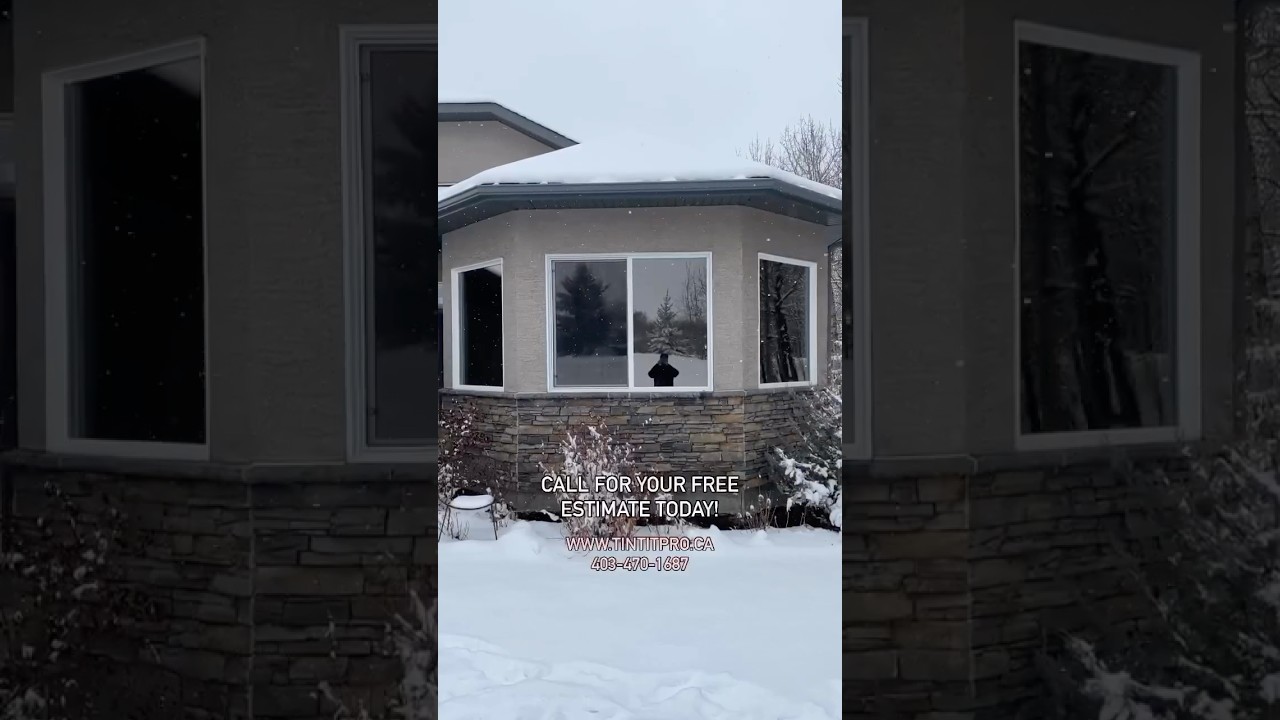 Dual-Reflective Window Film Installed. 