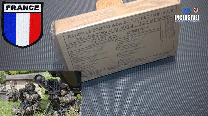 ИРП Сухпай Армия Франция Меню 3 IRCR French Combat Ration Menu 3