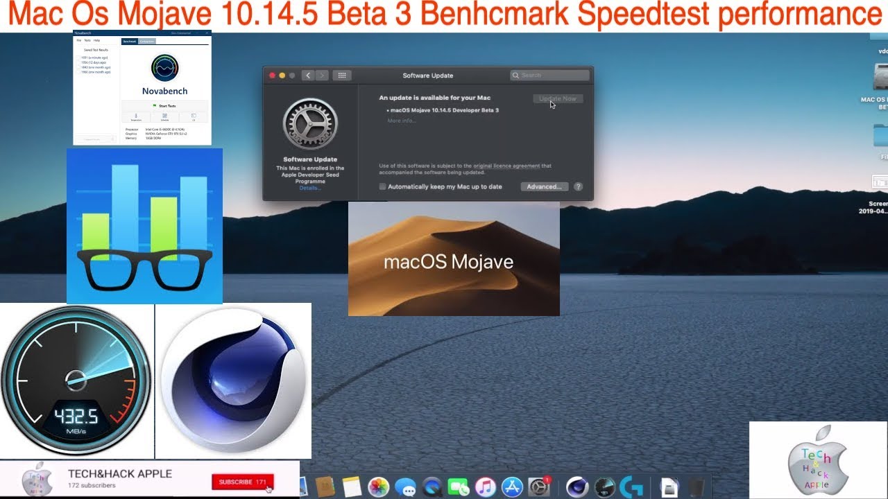Mac Os Mojave 10.14.5 Beta 3 Benhcmark Speedtest performance