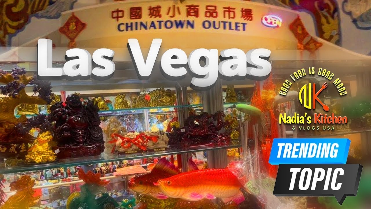 Las Vegas Nevada ChinaTown Outlet Lucky ChinaTown Las Vegas Walking Tour Nadia's Vlog's