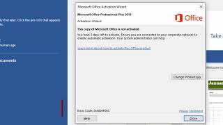 Error Code 0x4004f00c fix product activation failed - this copy of microsoft office is not activated screenshot 3