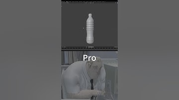 Blender Noob vs Pro Water Bottle  #blender #blender3d #blendertutorial #3dmodeling #blendermodeling