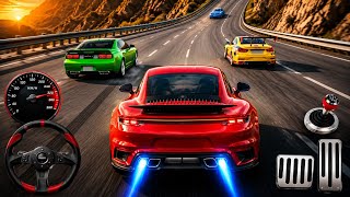 Highway Car Racing 🔥 Manual Gear Driving Gameplay | High Speed Traffic Race 4K screenshot 5