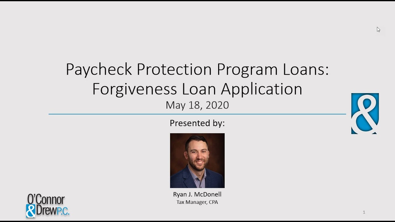 Paycheck Protection Program Loans Loan Application YouTube