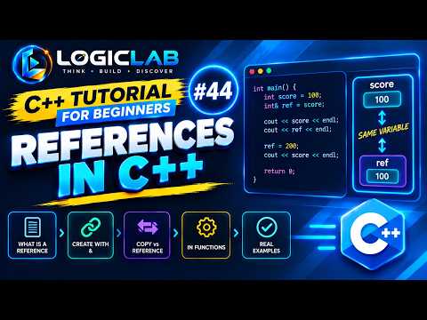 C++ Tutorial for Beginners #44 — References in C++ | Learn C++