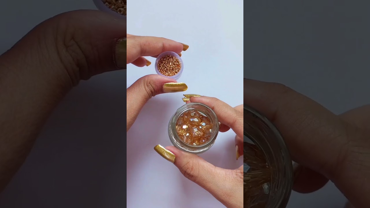 Beautiful 3 Flower Crochet Bead Earrings | Handmade DIY Jewelry Art