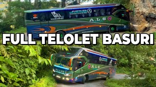 TELOLET BASURI V3!!! BUS ALS 147 MELEWATI JALUR EKSTRIM KUBURAN DUO RIMBO PANTI