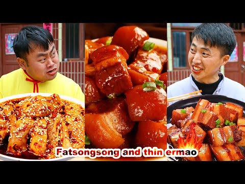 mukbang | Super delicious Malatang, it's really too gluttonous | How to cook braised pork?