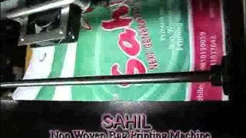 Sahil Multi Colour Non Woven Bag Printing Machine | Check Description to CALL/Contact Us.