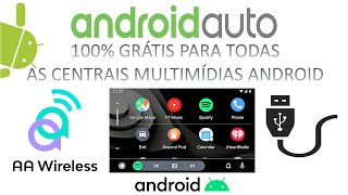 Updated FREE Android Auto for any Android multimedia system (wired & wireless)