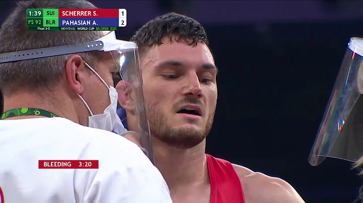 BRONZE FS - 92 kg: S. SCHERRER (SUI) v. A. PAHASIA...