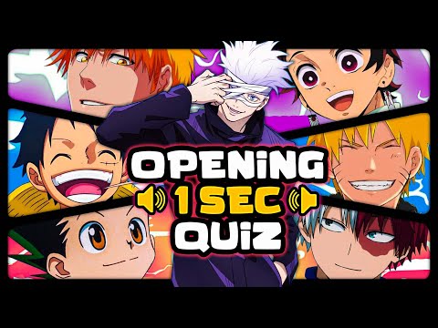 GUESS THE ANIME OPENING 🔊🔥 (Level: EASY ➜ HARD) ANIME OPENING QUIZ 🎶 