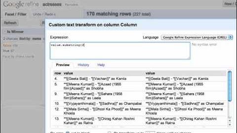 Google Refine 2.0 - Data Transformation (2 of 3)