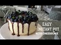 Instant Pot Keto Cheesecake Drizzled with Low-Carb Chocolate Ganache