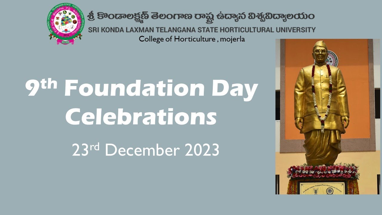 SKLTSHU 9th Foundation day celebrations at coh moerla