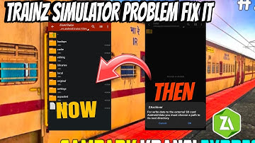 TRAINZ SIMULATOR DATA FOLDER NOT SHOWING 👀 || TRAINZ PROBLEM Fix IT ANDROID VERSION 14