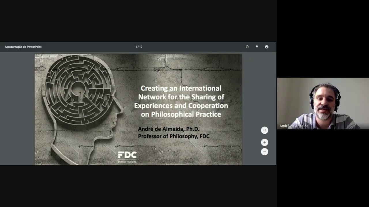 André Almeida (Brazil) Creating an International Network on Philosophical Practice