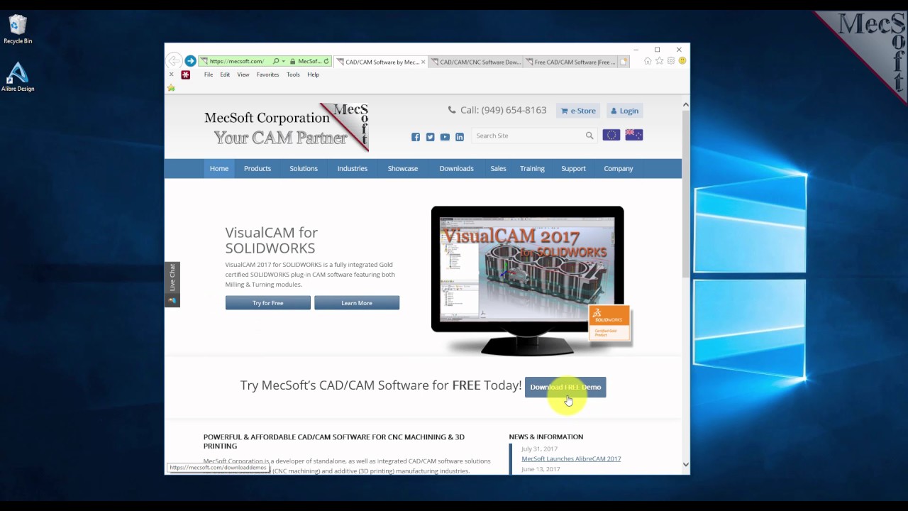 FreeMILL 2017 for Alibre Design Download & Install Demo