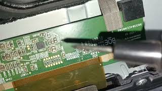 lg 32inch smart tv white display repair track cut. tv ok