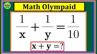 Mind Blowing Brain Buster Math Olympiad Problem | Can You Solve This?