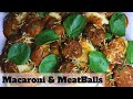 HOW TO MAKE MACARONI AND JUICY MEATBALLS IN TOMATO SAUCE | BERTHA&#39;S HOMEMADE CUISINE