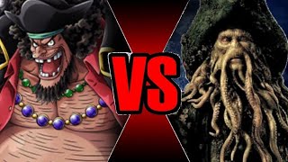 Blackbeard Vs Davy Jones One Piece Vs Pirates Of The Caribbean Specialfights Youtube