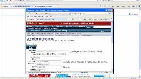 Athletic.net registration