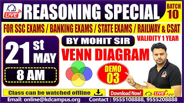 SBI/IBPS || TARGETED BATCH || REASONING || BY MOHIT KAWATRA SIR || DEMO- 03