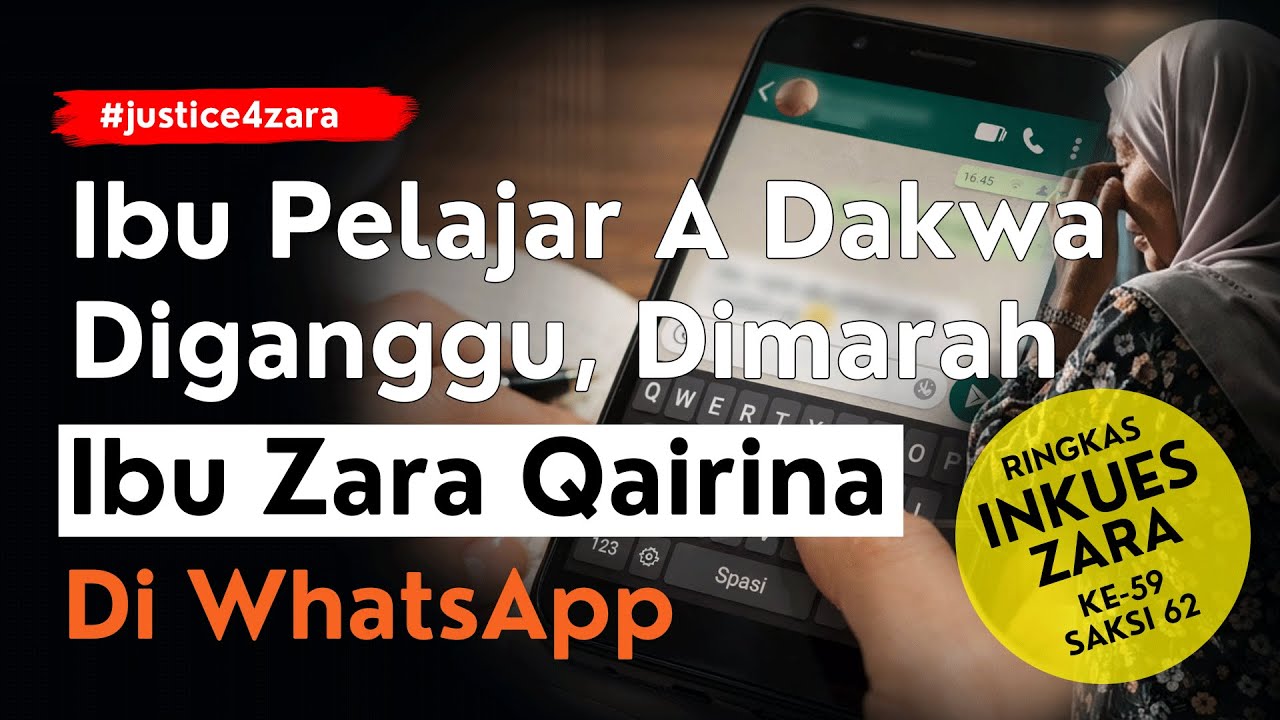 SAKSI KE-62 DEDAH GANGGUAN IBU ZARA ‼️ INKUES ZARA QAIRINA